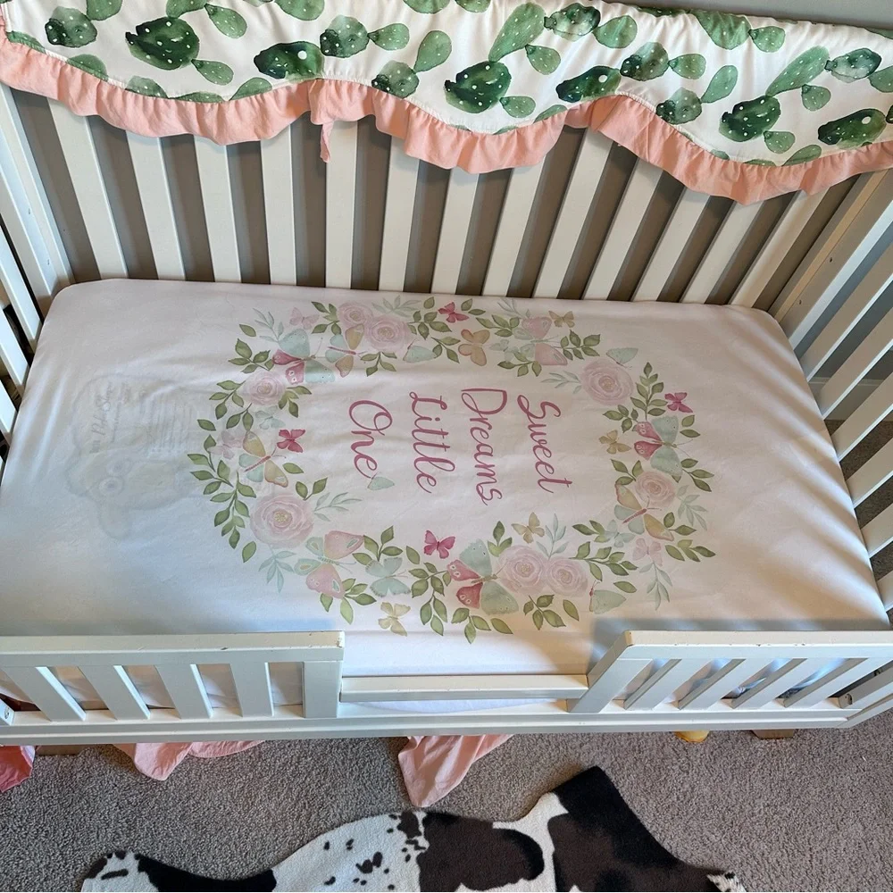 Sweet Jojo Designs | Sweet Dreams Butterfly Floral Collection | Size Crib Sheet